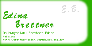 edina brettner business card